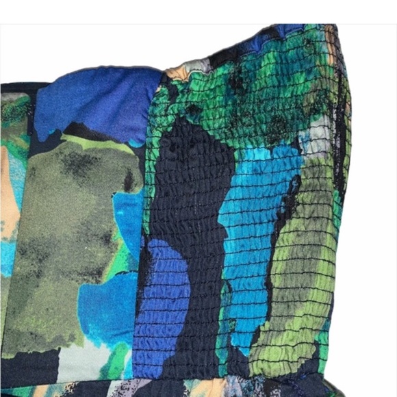 Anthropologie Vanessa Virginia Floral Shadeflower Strapless Dress Sz 2 MSRP $158 - Picture 9 of 11